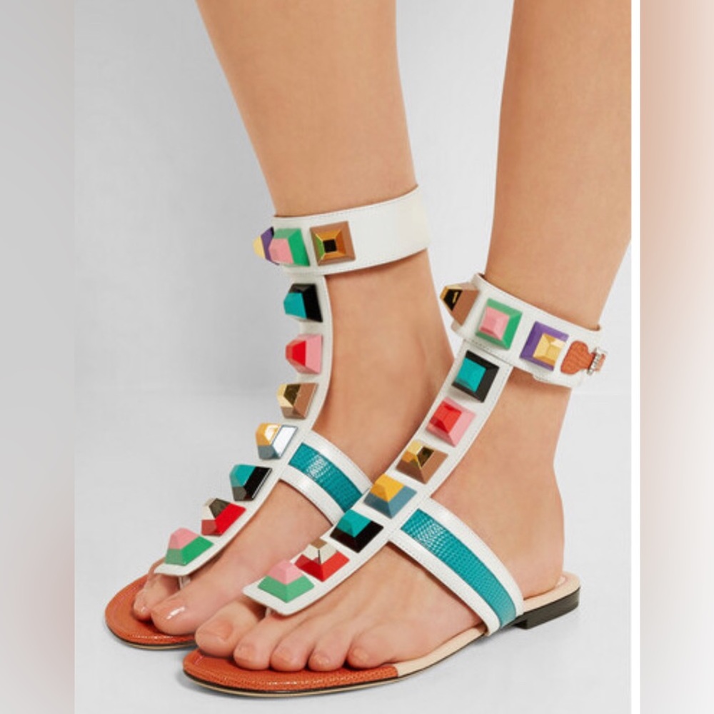 Studded gladiator sandals. Size 36